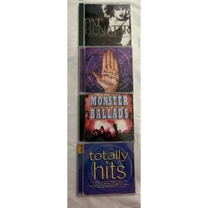 Lot Of 4 CDs Pat Benatar, Alanis Morissette, Monster Ballads, Totally‎ Hits